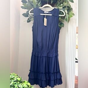 Ramy Brook NY Navy Sleeveless Dress Medium